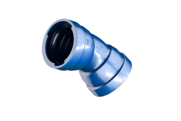 TRM-VRS-MMK-Stk.blau 45 Grad DN 150 m.Langmuffen