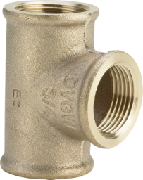 T-Stück 3130 in Rp1 x Rp1/2 x Rp1 Rotguss