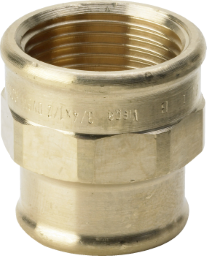 Muffe 3240 in Rp1 x Rp1/2 Rotguss