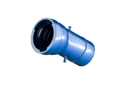 TRM-VRS-MMK-Stk.blau 11 1/4 Grad DN200 m.Langmuffen