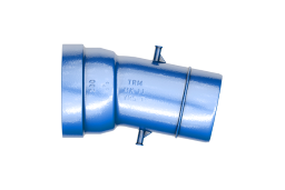 TRM Einmuffenbogen VRS-T MK blau DN 200 11 1/4Grad
