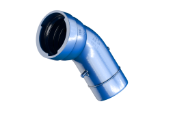 TRM-VRS-MMK-Stk.blau 45 Grad DN 200 m.Langmuffen