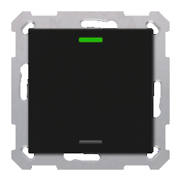 MDT KNX Tastsensor Light 55 1-fach RGBW schwarz matt Secure
