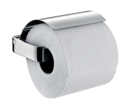 EMCO – Passion Toilettenpapierhalter mit Deckel, Chrom – 1 Stück