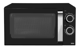 Mikrowelle, 700 W, 20 L,Keramikboden, schwarz