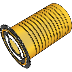 KM534A Wandscheiben-Abdichthülse 1/2"