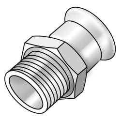 CP450 C-Stahl Pr.Überg.m.AG 67x2 1/2"