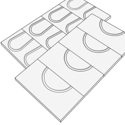KM662 dry-Kopfelement 12,5 250x500x30mm
