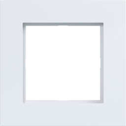 Rahmen 1fach A.8 lichtweiß glänzend