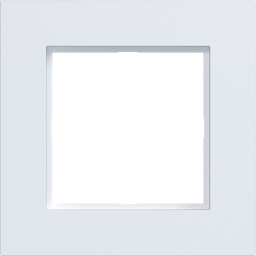 Rahmen 1fach A.8 lichtweiß matt