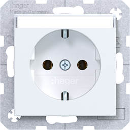 Std. SCHUKO B.feld SK Ax/Cx lichtweiß mt