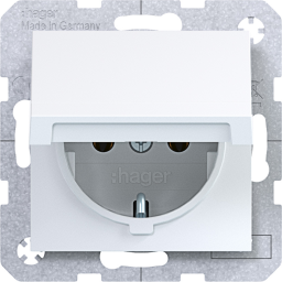 SD SCHUKO KLD Ax/Cx lichtweiß glänzend