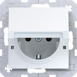 SD SCHUKO KLD arret. SK Ax/Cx liweiß gl