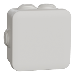 Mureva BOX, Abzweigdose, 7 Tüllen d20, 8 0x80x45mm, weiß