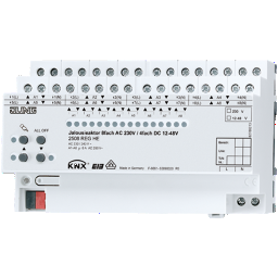 JUNG KNX-Jalousieaktor 2508 REGHE 8fach AC 110–230 V / 4fach DC 12–48 V