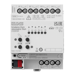KNX Schaltaktor 6fach / Jalousieaktor 3fach 16 A Secure JUNG