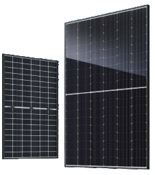 Ja Solar 465 Watt PV Modul | Bifaziale | schwarzer Rahmen