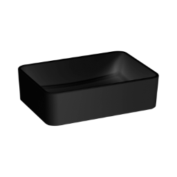 Idea 1.0 Aufsatzbecken 50x35cm, Schwarz Matt