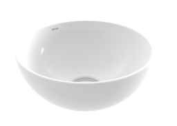 BOCCHI – Passion Schalenbecken Ø 26 cm ohne Hahn- und ÜL-Loch, Weiß
