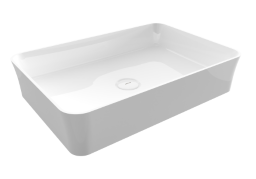 BOCCHI – Passion Schalenbecken 55 cm ohne Hahn- und ÜL-Loch, Weiß