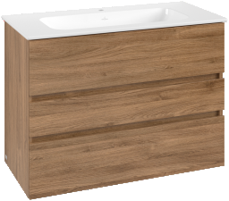 VILLEROY & BOCH – Passion Waschplatz-Set mit 3 Auszügen aus Oak – 1000 x 712 x 470 mm