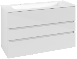 V&B Passion Koll. 1 Doppel-Waschp.-Set 1200 x 712 x 470 mm, 3 Auszüge, White