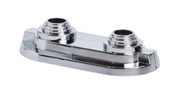 Rosetten doppelt chrom 50mm 12/15/18/20mm KST - 1 Set