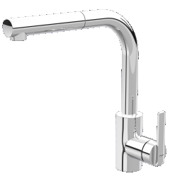 Spültisch-Einhebelmischer INCA+ Auslauf schwenkbar, Ausladung 222mm