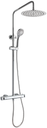 Thermostat-Duschsystem cold touch Handbrause 3-Strahl, chrom, Manacor