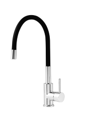 Spültisch-EH-Mischer INFINITE schwarz Auslauf schwarz,  schwenkbar 200mm