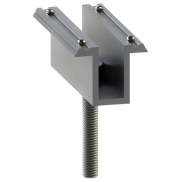 Alumero easyLIGHT Mittelklemme AC mit Pins M8x50, L=80mm