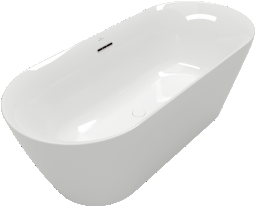 V&B Passion Badewanne Oval freihst. 180 x 80,Weiß Alpin