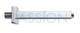 Regenwerk Passion Deckenarm 165 mm, eckig, Messingrosette
