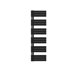 Zehnder Passion Koll. 3 Design Heizk. 182,7x6,7x55 cm Black Matt