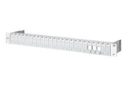 19-Zoll-Keystone-Modulträger 1 HE 24 Port geschirmt lichtgrau METZ CONNECT