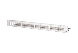 19-Zoll-Modulträger 1HE 24 Port Edelstahl unbestückt METZ CONNECT