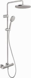 DU Duschsystem 1000 MinusFlow Brausethermostat, Edelstahl Gebürstet