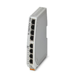 Schmaler Ethernet Switch, acht RJ45-Port s mit 10/100/1000 MBit/s an allen Ports,