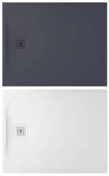 LAUFEN – Passion Duschwanne aus Marbond, Ablauf kurze Seite, 120 × 80 cm, Weiß