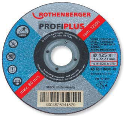 Rothenberger Trennscheibe 125x1,00mm Nr.71534 f. Edelstahl und Bleche