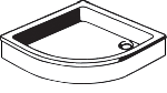 Una 1.0 Strukturträger inkl. Rund- tasse 80x80x6,5cm, R50, AQRBT80F1