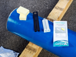 2-Komponenten blau Ausbesserungsmaterial