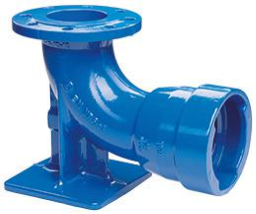 TRM-VRS-EN-Stueck blau DN 100 m.Langmuffe Fl. geb. PN10/16