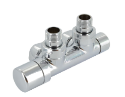 ZEHNDER – Passion Anschluss-Arm-Set Eckform für Thermostatkopf links, Weiß