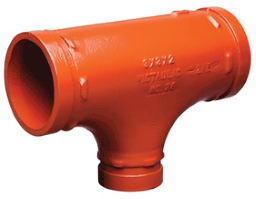 Victaulic Reduzier-T-Stueck Mod.25 lackiert 168x139mm