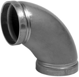 Victaulic Edelstahlbogen m.Nut 90 Grad Mod.410 SS316 76.1mm