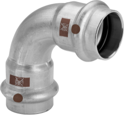 Viega Bogen 90 Grad mit SC Temponox 1716 in 22mm Stahl nichtrostend