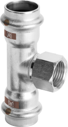 Viega T-Stück mit SC Temponox 1717.2 in 22mmxRp1/2x22mm Stahl nichtrostend