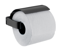 Emco Passion Toilettenpapierhalter mit Deckel, schwarz