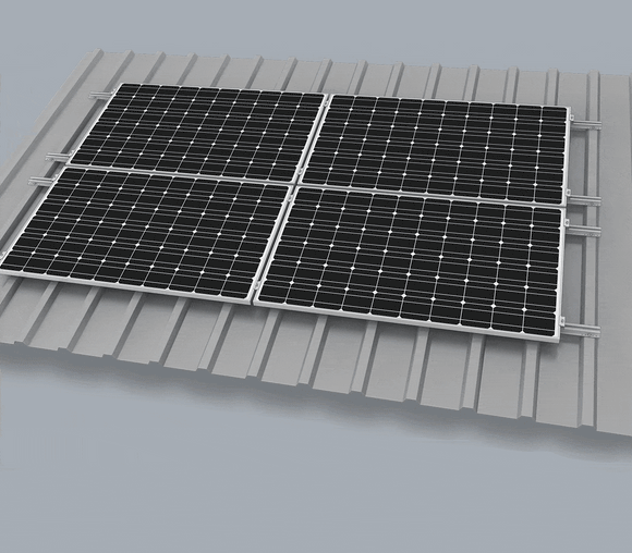 K2 Balkonkraftwerk Montageset für 2 Module - Fassade od. Trapezblech | vertikal & horizontal